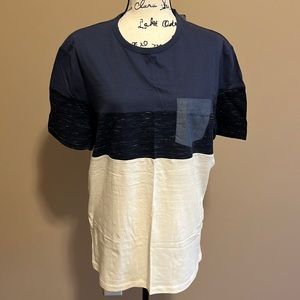 NWT Zara Color Block Tee - size XL